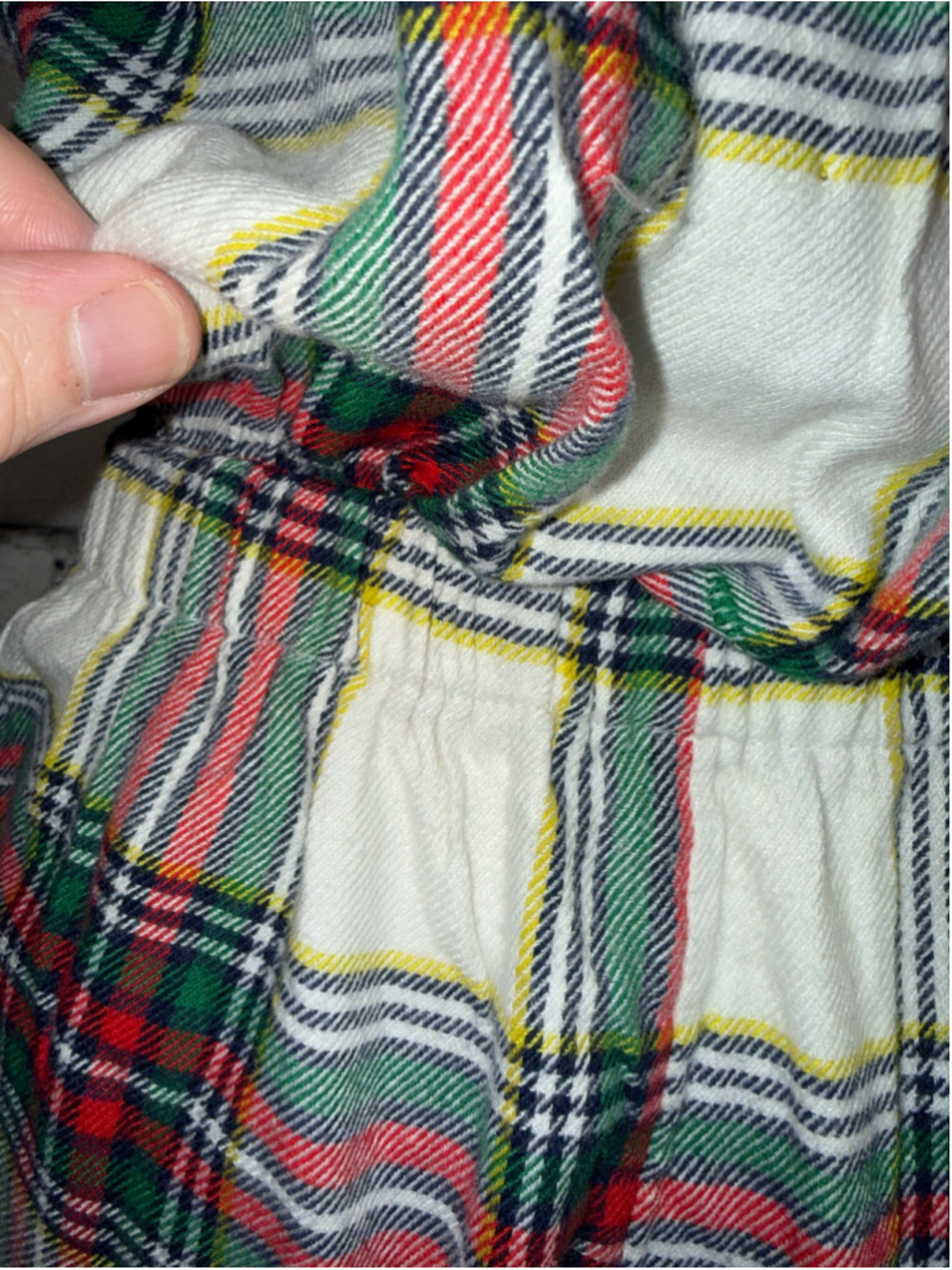 Women's Aerie Flannel Romper size Medium Red White Plaid Flannel Sleep Fall NWT - Picture 11 of 14